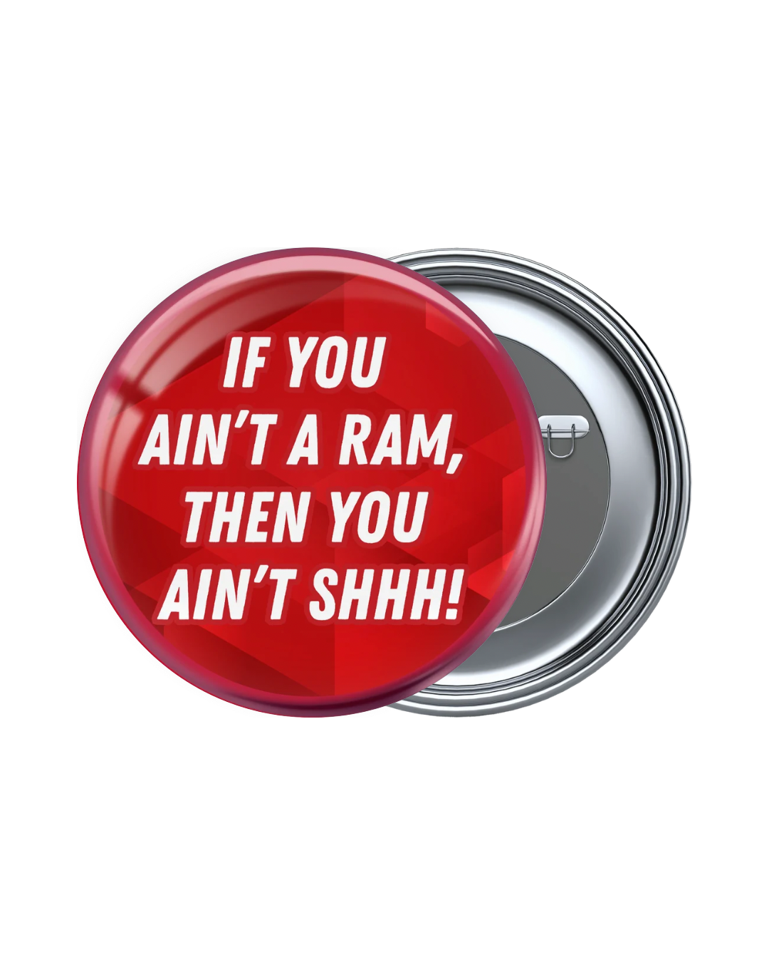 Red and White Game Day Buttons