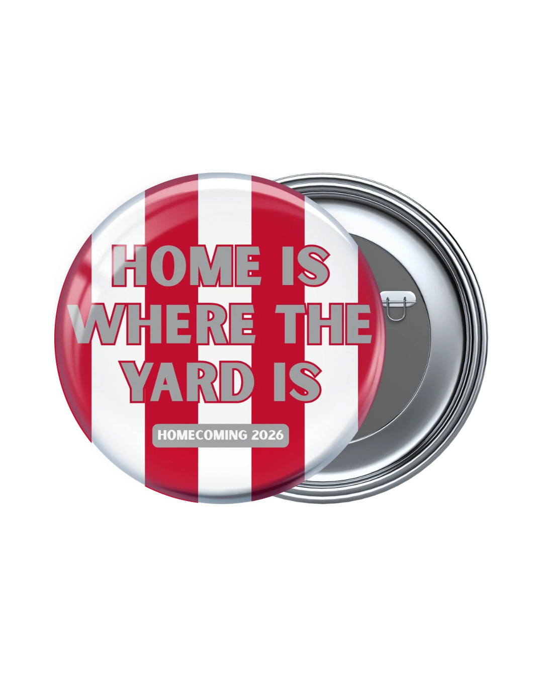 Red and White Game Day Buttons