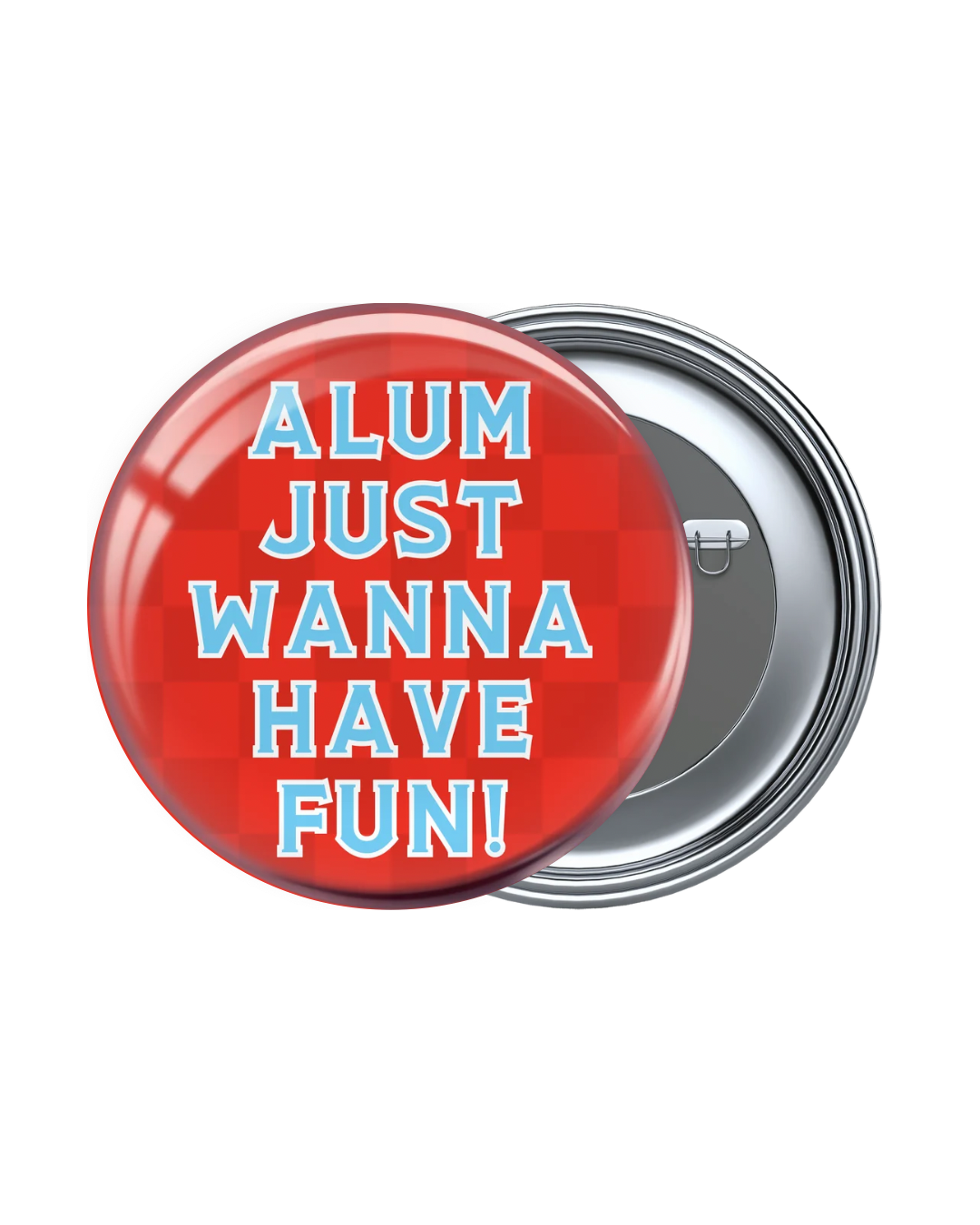 Red and Blue Game Day Buttons