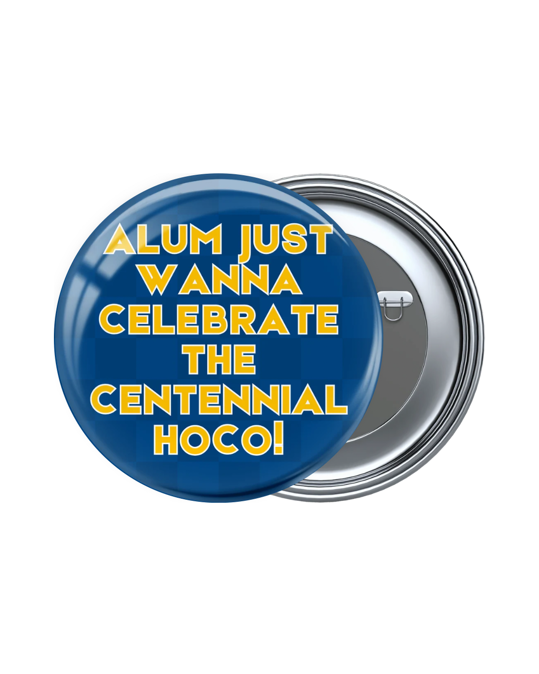 Blue and Yellow Game Day Buttons