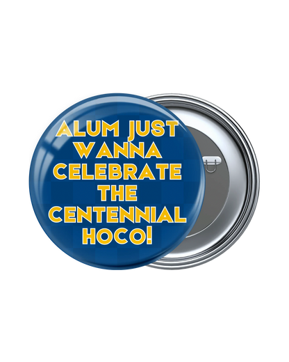 Blue and Yellow Game Day Buttons