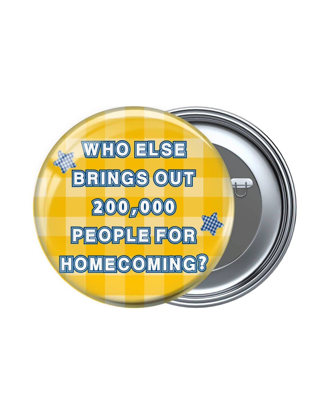 Blue and Yellow Game Day Buttons