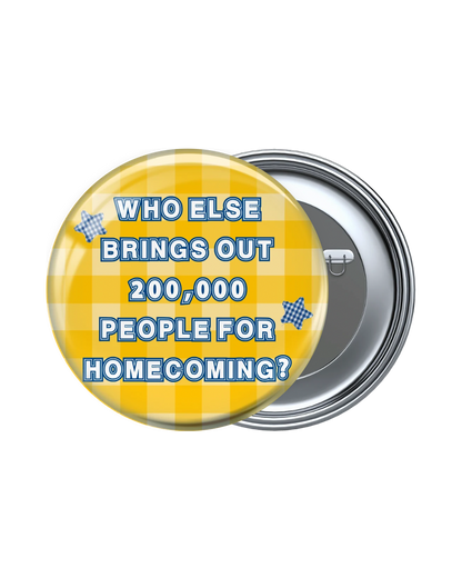 Blue and Yellow Game Day Buttons