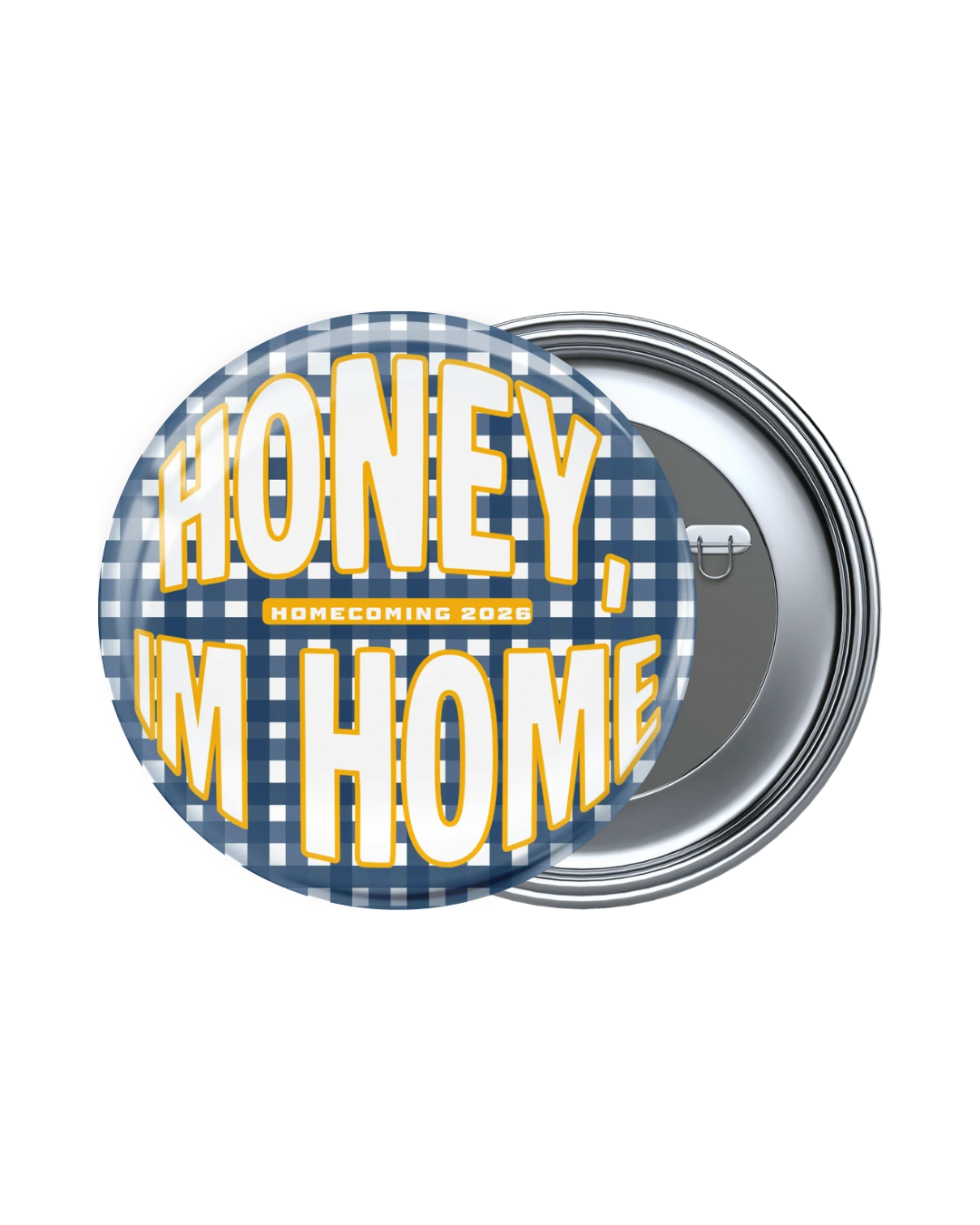 Blue and Yellow Game Day Buttons