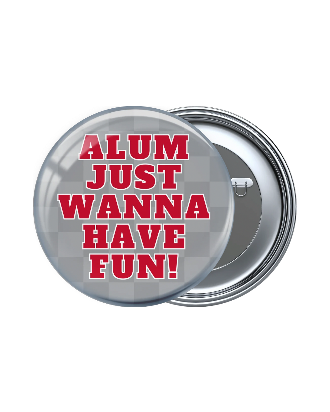 Red and White Game Day Buttons