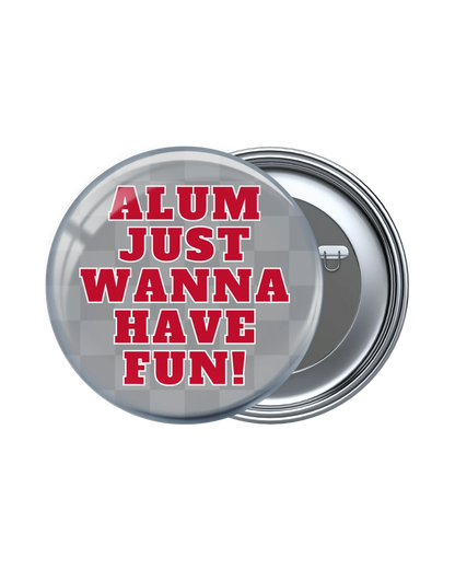 Red and White Game Day Buttons